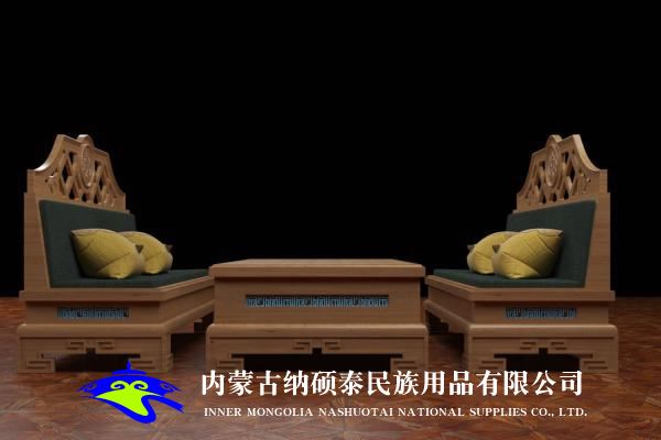 实木蒙古包内饰