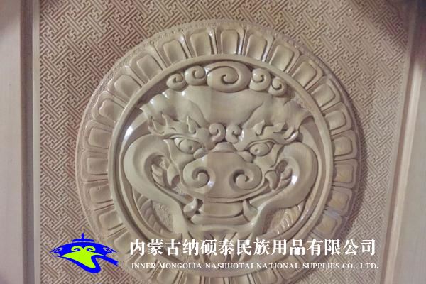 实木蒙古包内饰