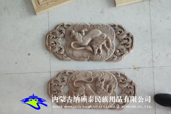 实木蒙古包内饰